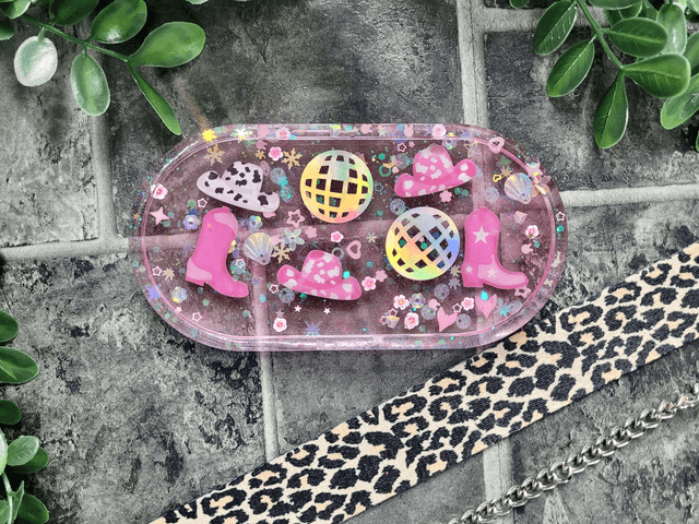 Trinket Tray - Pink Cowgirl 