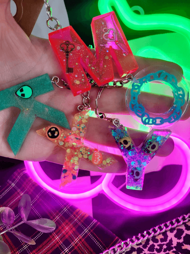 Alternative Letter Keyrings - Various Keychains