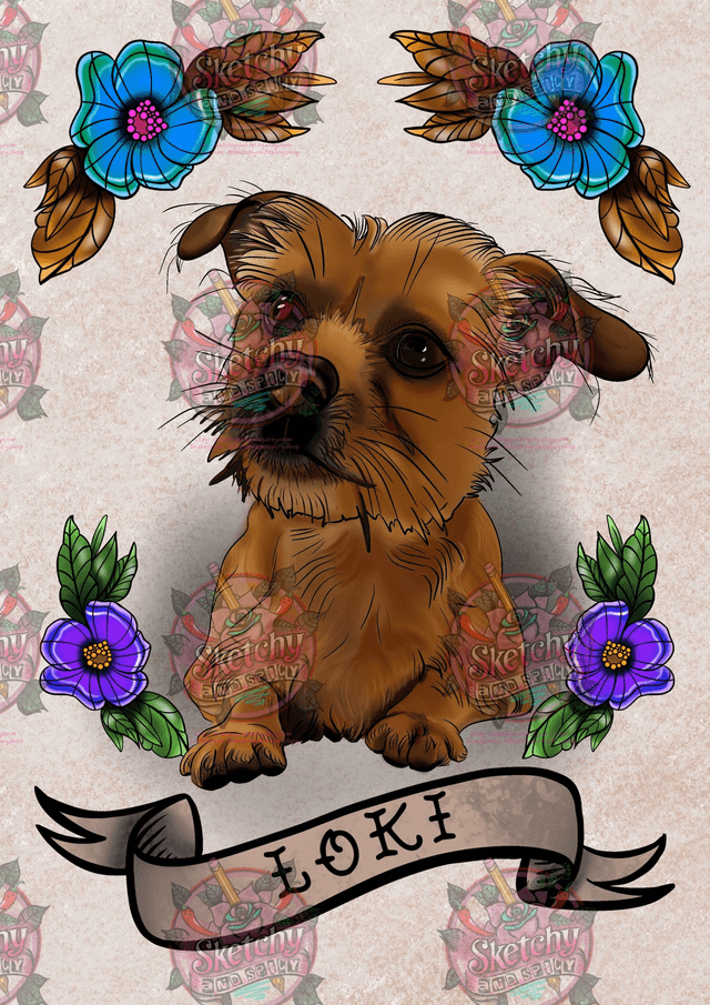 Tattoo Style Custom Portraits