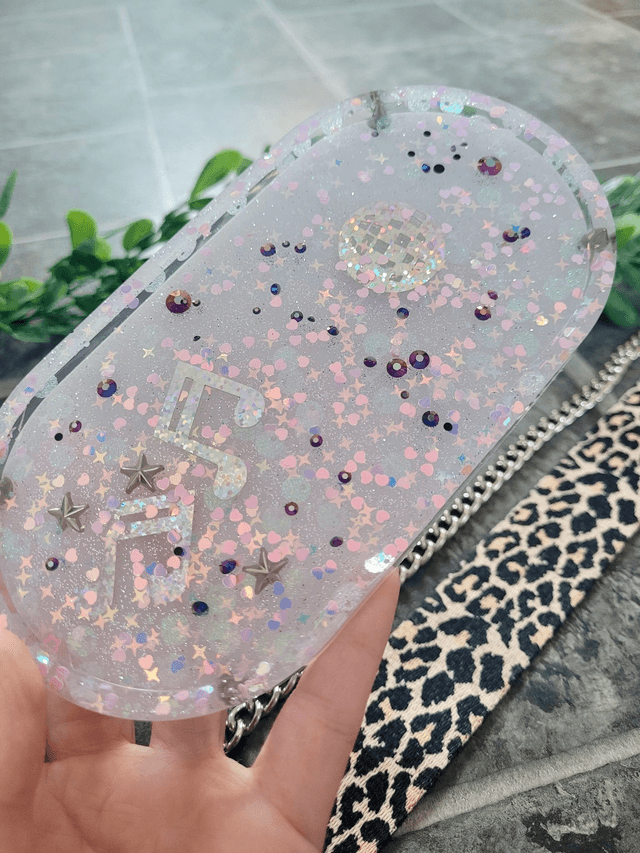 Trinket Tray - Holographic Disco & Music Theme 