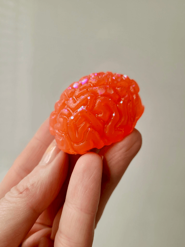 Handmade Resin Brain Magnet – Various colours