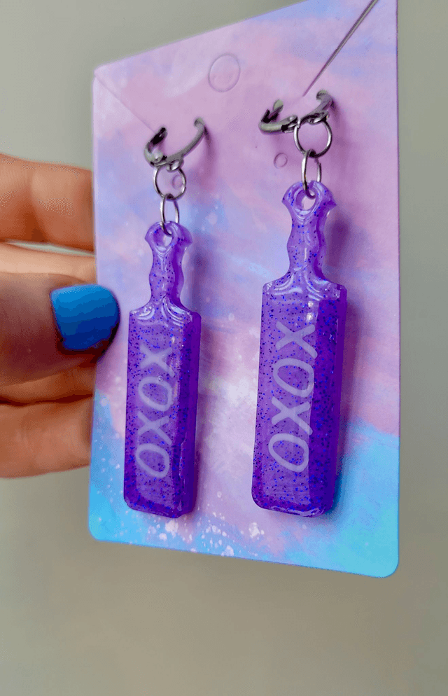 Earrings | XOXO Paddle Earrings - Various Colours | Stainless Steel
