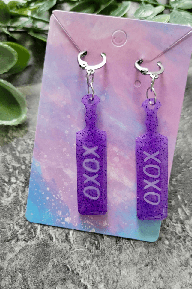 Earrings | XOXO Paddle Earrings - Various Colours | Stainless Steel