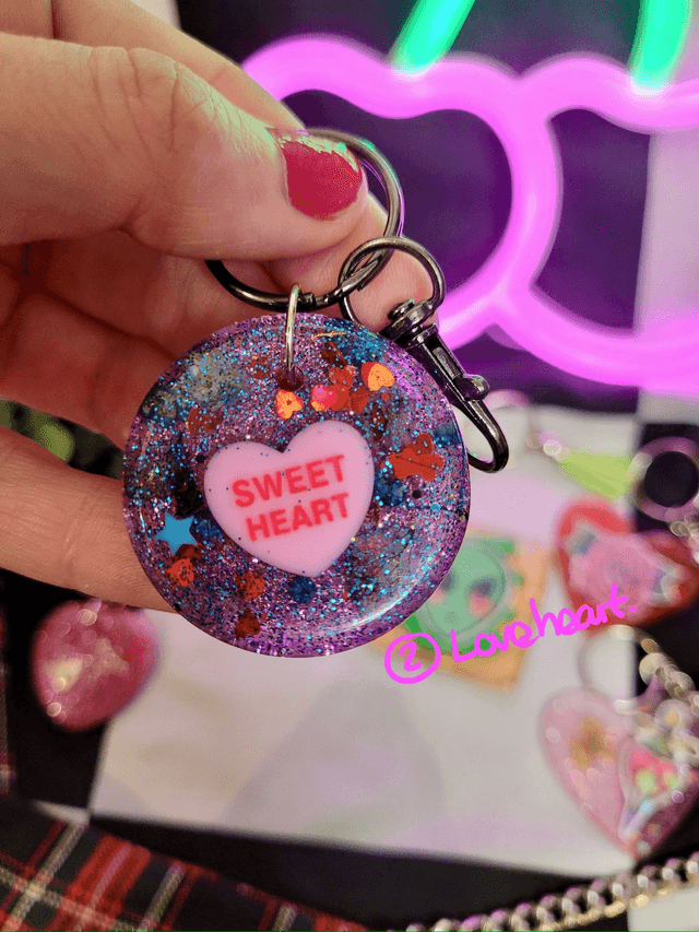 Resin & Acrylic Keyrings - Various Keychains