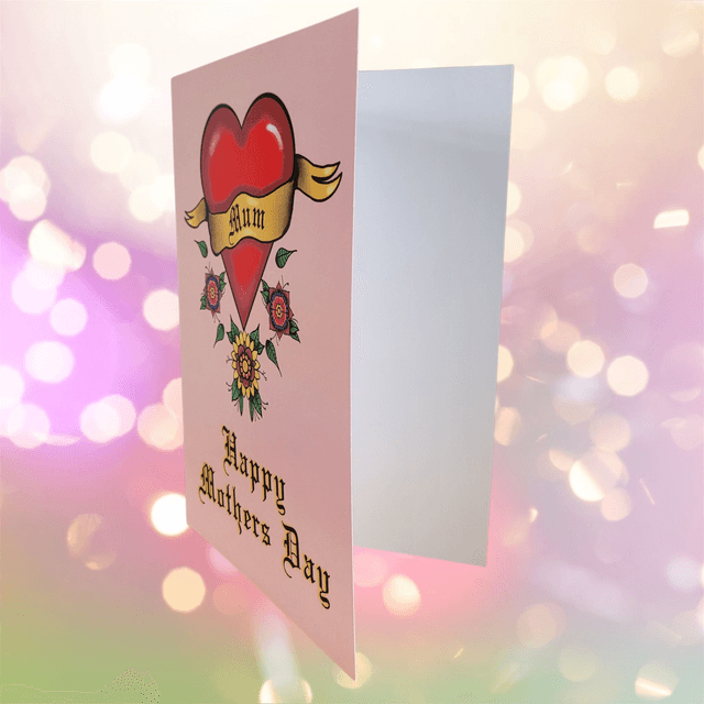 Heart & Scroll Mother’s Day A5 Greetings Card