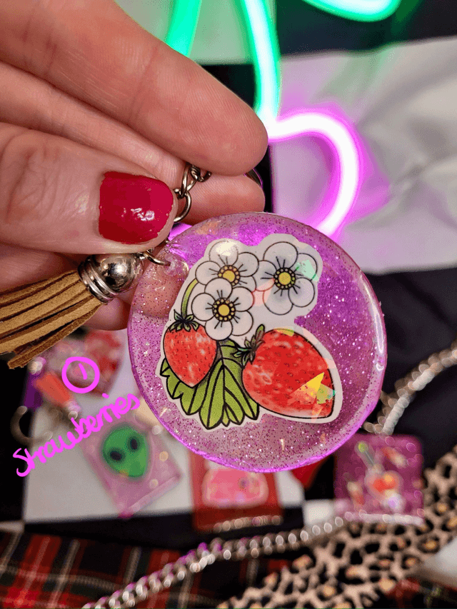 Acrylic Alternative Tattoo Art Keyrings - Various Keychains