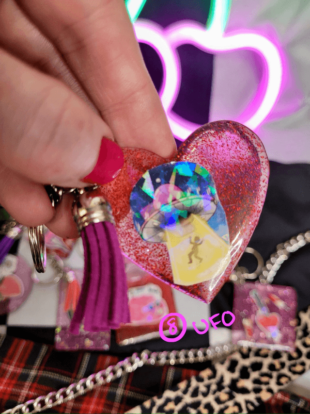 Acrylic Alternative Tattoo Art Keyrings - Various Keychains