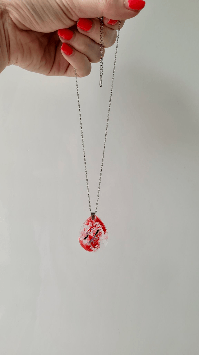Horror Knife Bloody Necklace - Stainless Steel Extender Chain 40cm + 5cm