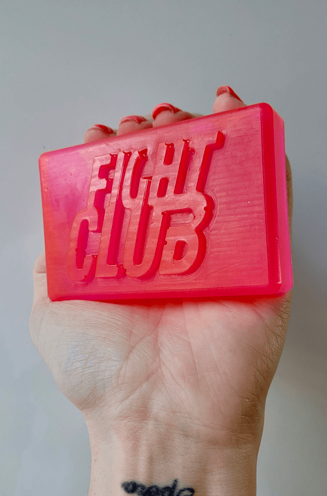 Fight Club Soap Bar Ornament – Handmade Resin Movie Fan Art