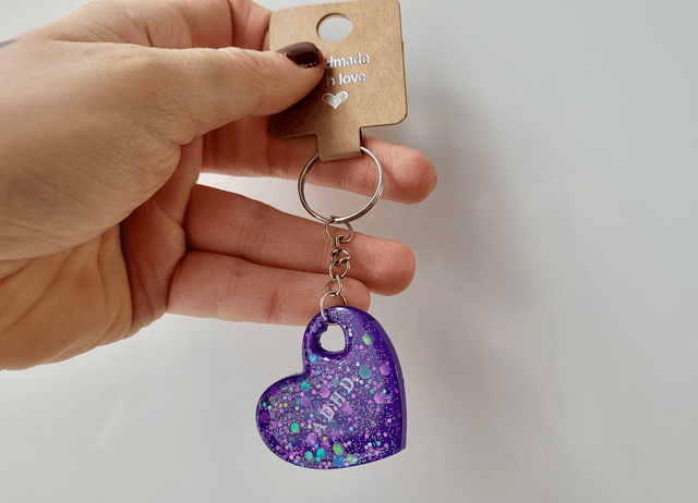 Neurodivergent Pride Resin Keychains - Autistic, ADHD, AuDHD Keyrings - Choose Your Design