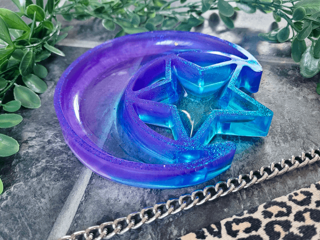 Trinket Tray - Celestial Moon & Star