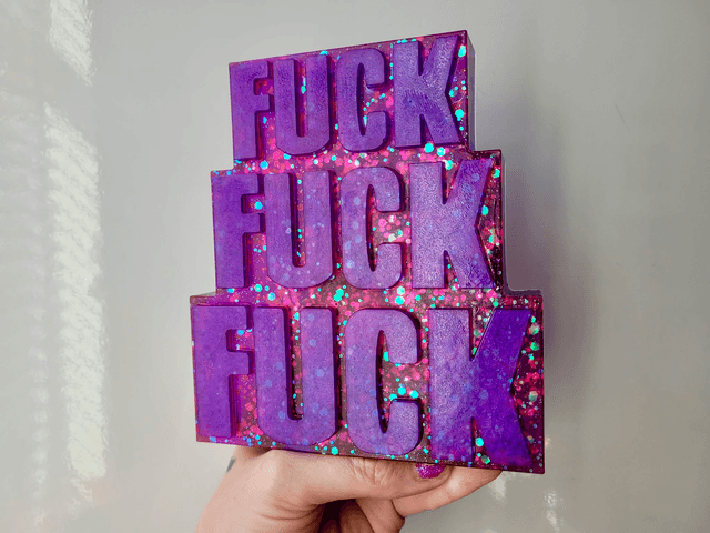 Large “FUCK” Stacked Ornament