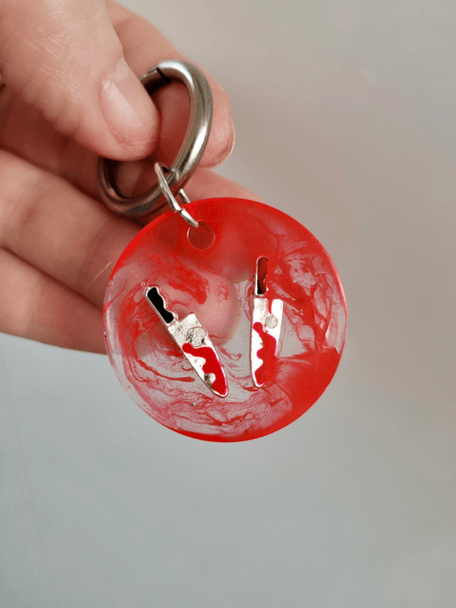 Boot Charms - Bloody Knife Horror Boot Clips