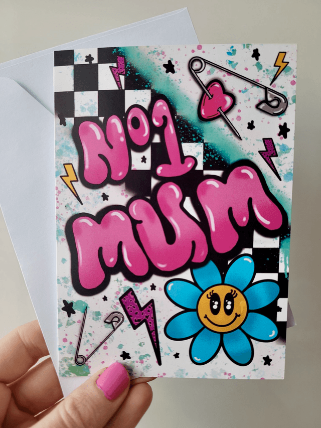 No.1 Mum Greetings Card - A6
