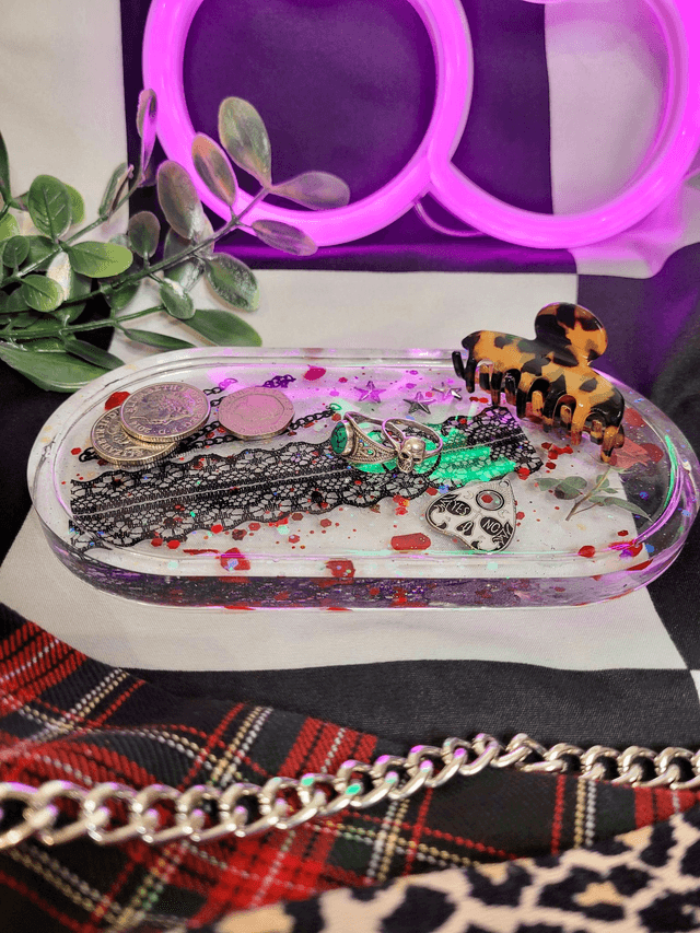 Trinket Tray - Gothic Lace 