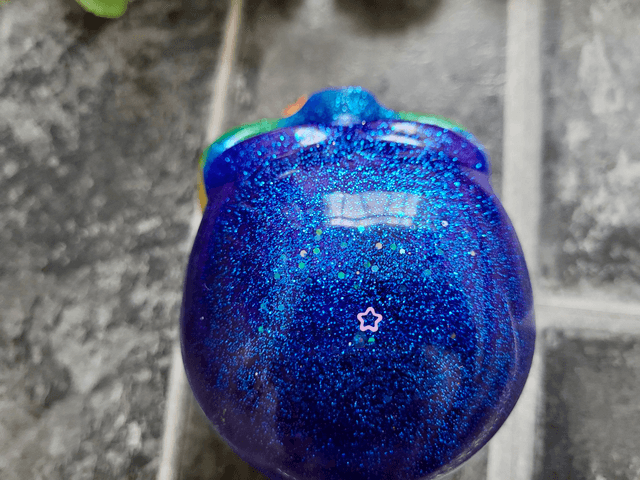 Skull Ornament - Large - Rainbow Pride Glitter