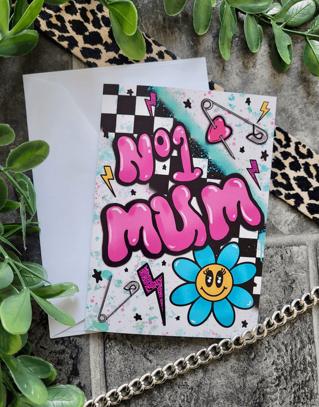 No.1 Mum Greetings Card - A6