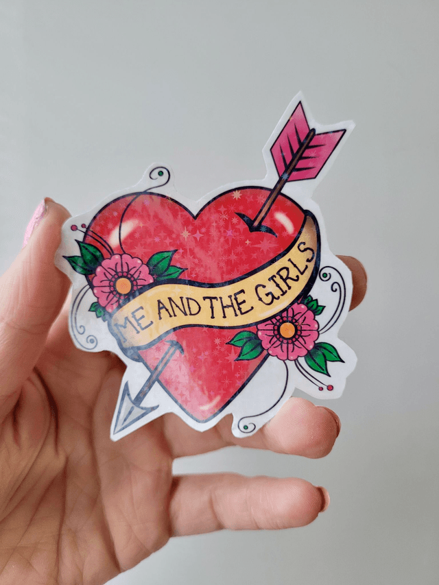 Heart &amp; Arrow Me and the Girls Sticker