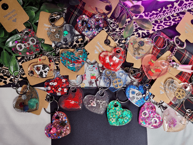 Heart Keyrings - Various Keychains Designs